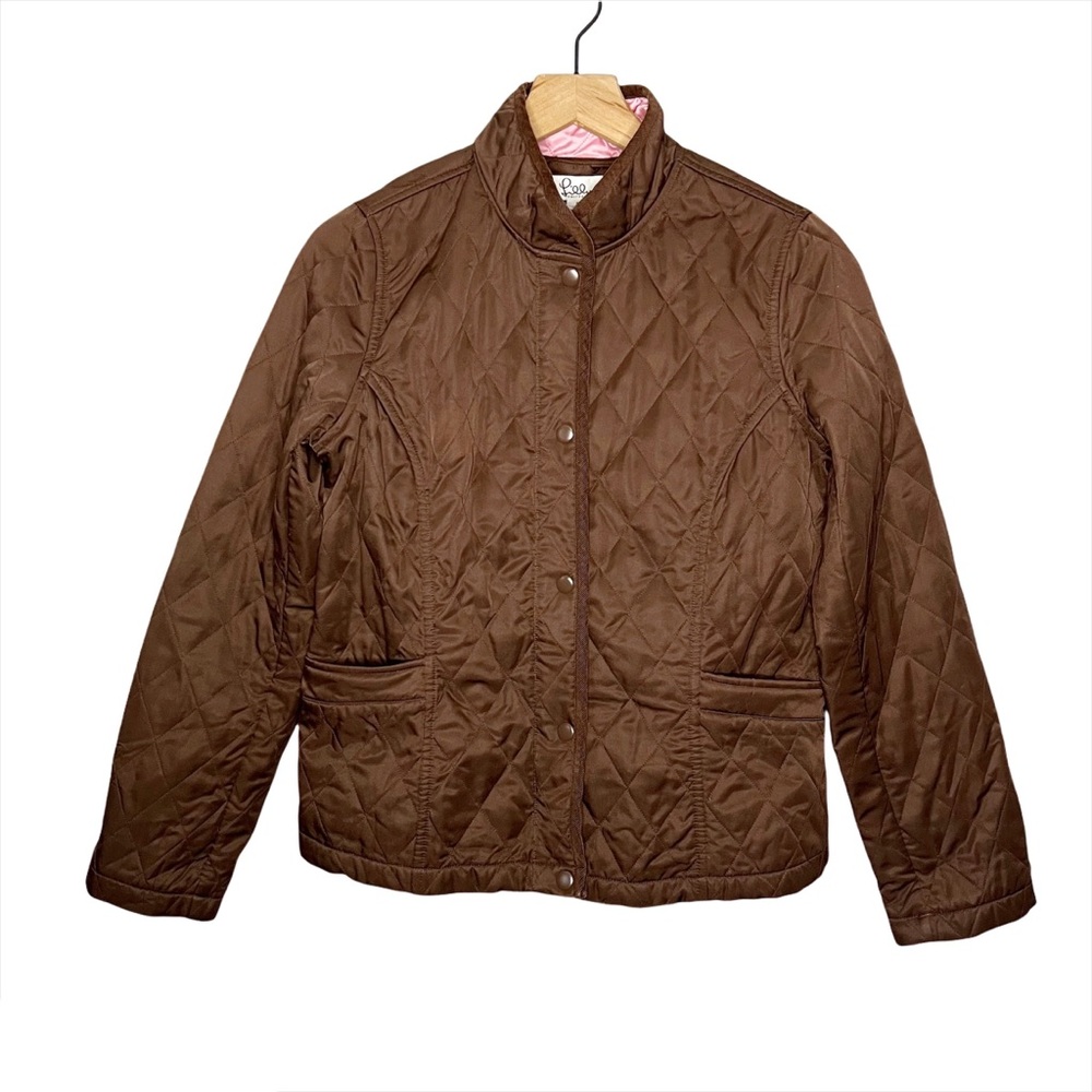 Lilly Pulitzer Quilted Jacket in Brown 8